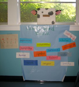 Cow learns new words