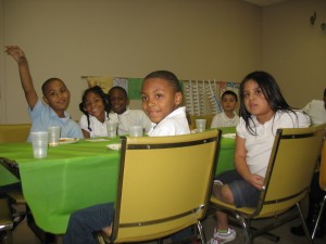 IPC STAIR students eat an afternoon snack