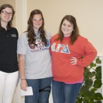 Kirklynn won a $50 for earning the most Portfolio Points throughout the semester. She is joined by AmeriCorps*Vista Courtney Bennett and her Blueprints mentor Molly Dean